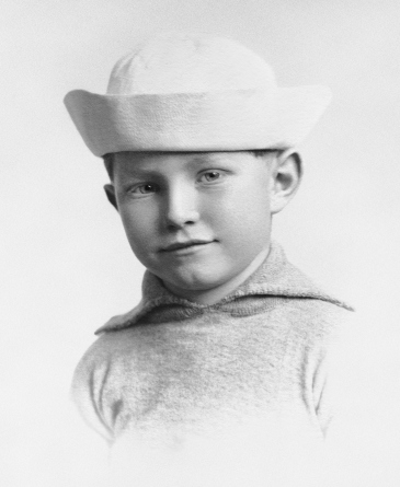 L. Ron Hubbard, child.